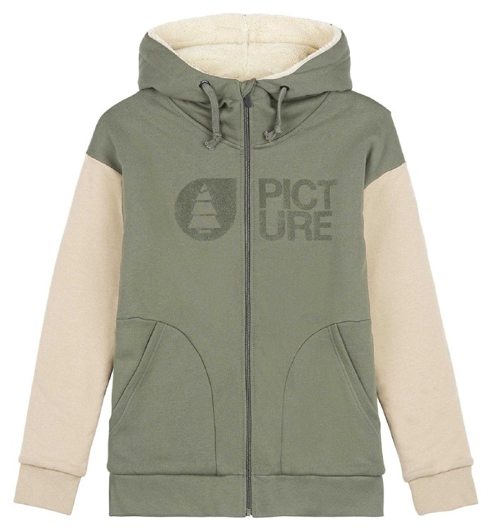 Толстовка жіноча Picture Organic Basement Plush Hoody для жінок dusty olive WSW251B-XL