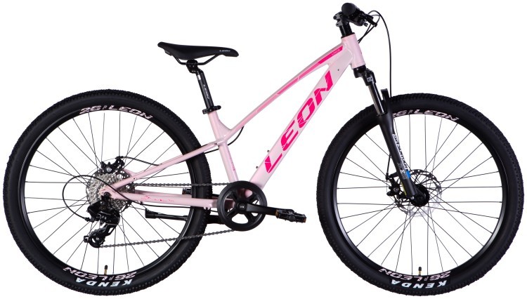 Велосипед AL 26" Leon SUPER JUNIOR DD CS рама-13" розовый с малиновым 2025 OPS-LN-26-106