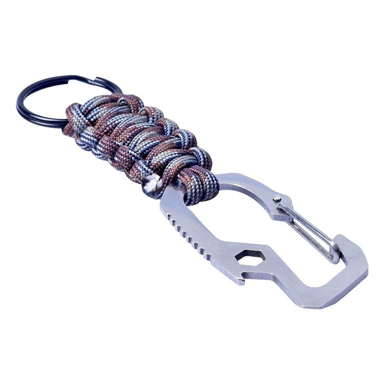 Munkees 6462 брелок Multi-Function Paracord grey 6462-GY