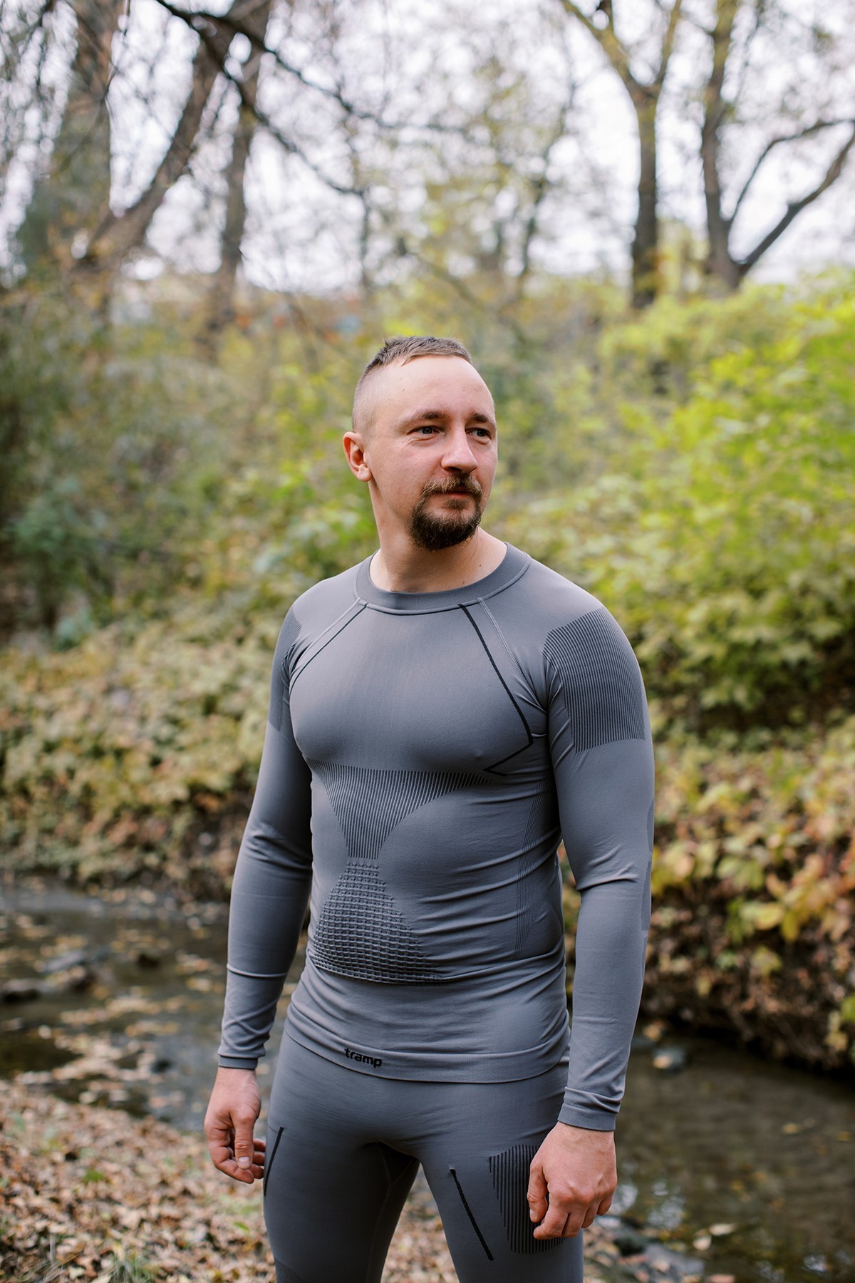 Термобелье мужское Tramp Active комплект (футболка+штаны) UTRUM-021-grey, 2XL UTRUM-021-grey-2XL