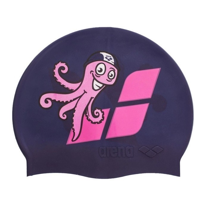 Шапочка для плавания детская ARENA MULTI JUNIOR CAP 06 AR-91233-20 (силикон), розовый дельфин 1335321