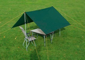 Тент туристичний Eurotrail TARP 4 (4x3м) 1400 forrest green (ETTE0638)