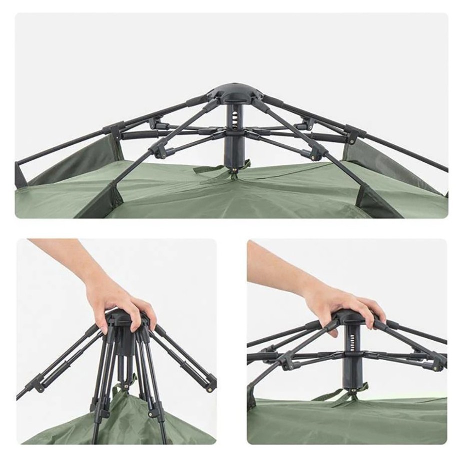 Намет тримісний автоматичний Naturehike NH21ZP008, темно-зелений FNR_6976023922336