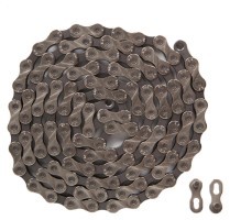 Цепь 9 шв. 116 зв. замок KMC X9 серебристый