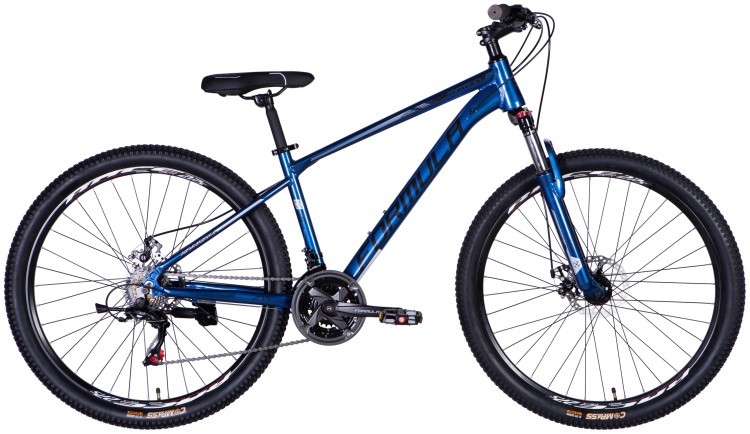 Велосипед AL 27.5" Formula MOTION DD FR рама-16" сине-черный 2025 OPS-FR-27.5-252