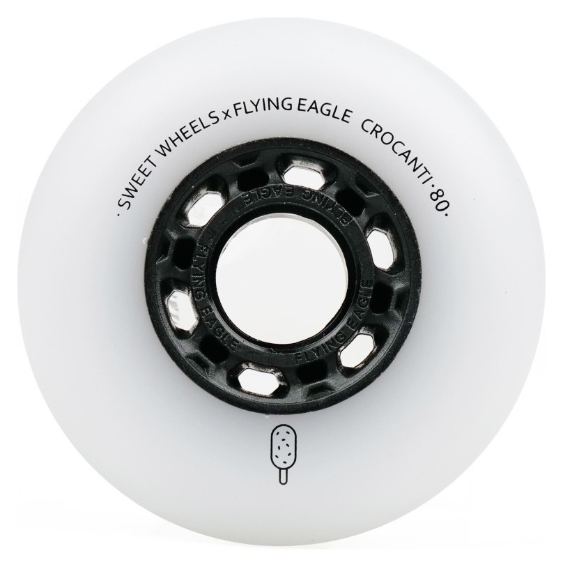 Колеса для роликів Flying Eagle Crocanti /88А 4 шт білі ROL_12354_1