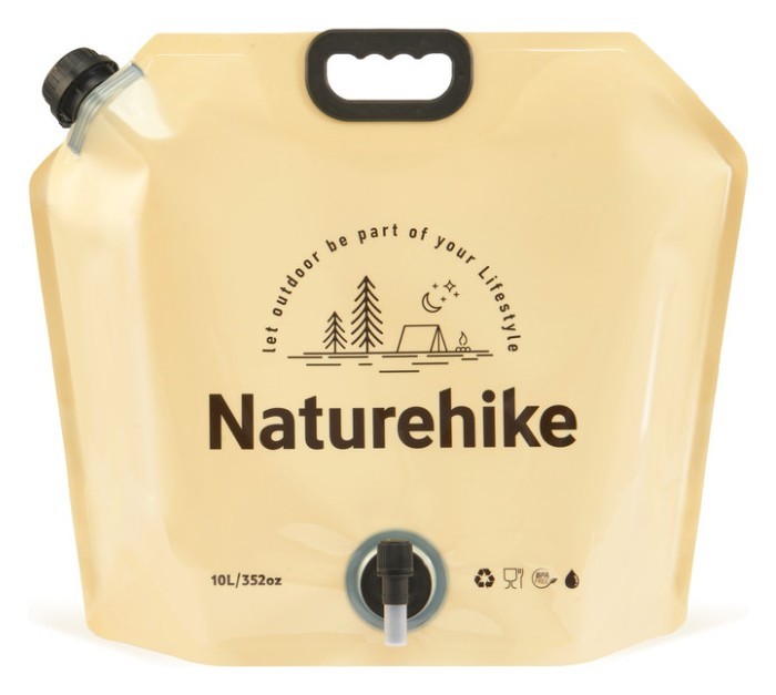 Складаний контейнер для води з поліетилену Naturehike CNK2450CF027, 10 л, жовтий FNR_6927595798355