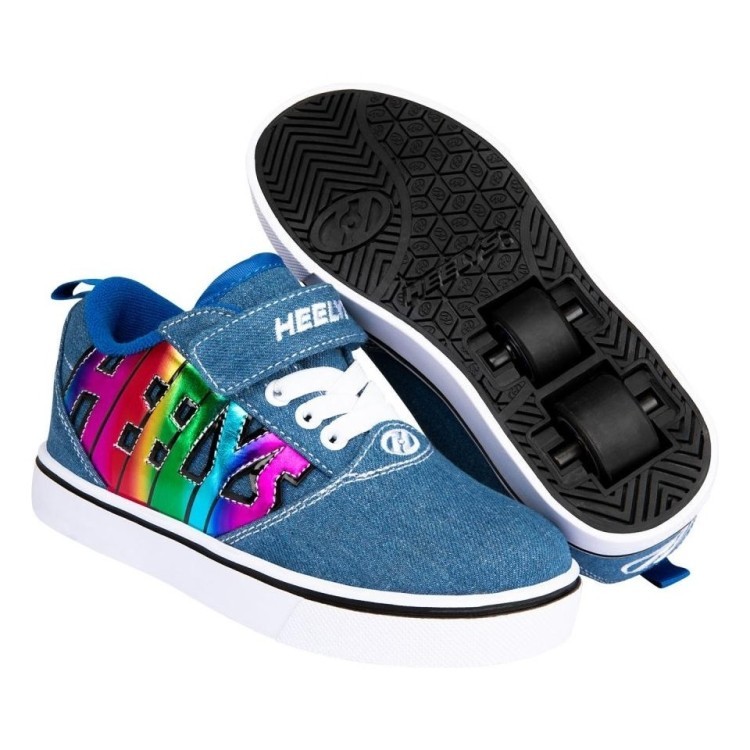 Роликовые кроссовки Heelys Х2 Pro HE101279 Blue Denim Blue Rainbow 5333392