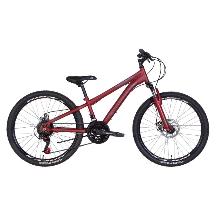 Велосипед 24" Discovery RIDER AM DD 2022 (красно-черный (м)) OPS-DIS-24-309