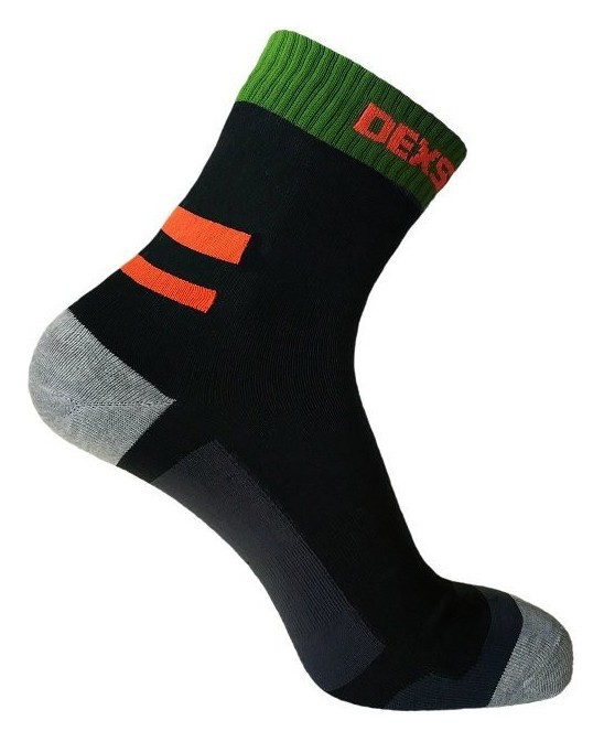 Шкарпетки водонепроникні  Dexshell Running, p-p S, з помаранчевими смугами FNR_DS645BORS