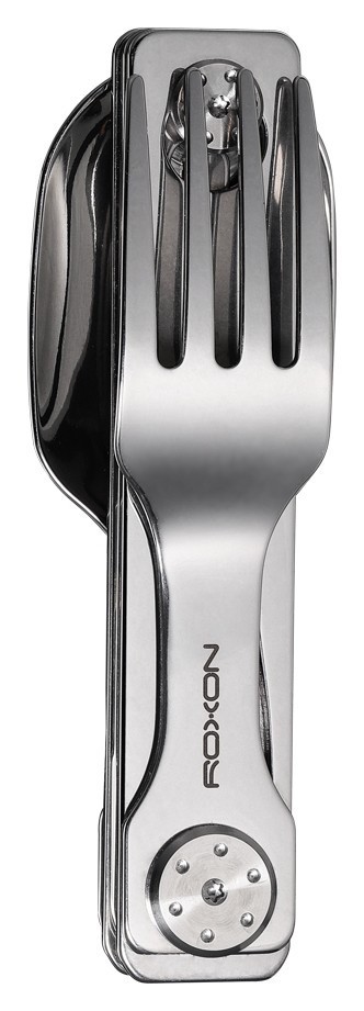 Набір столових приборів Roxon C1S 3 in1 (ложка, виделка, ніж), нержавіюча сталь FNR_C1S