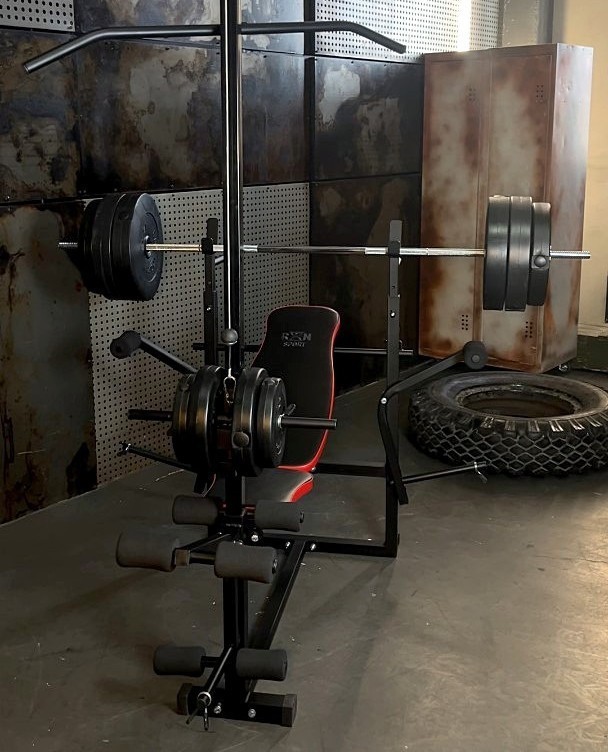 Лава для жима с тягой и тренажерами + штанга 83 кг RN-Sport RNS_RN070-83