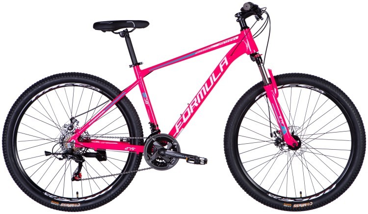 Велосипед AL 27.5" Formula MOTION DD FR рама-18" розово-белый 2025 OPS-FR-27.5-255