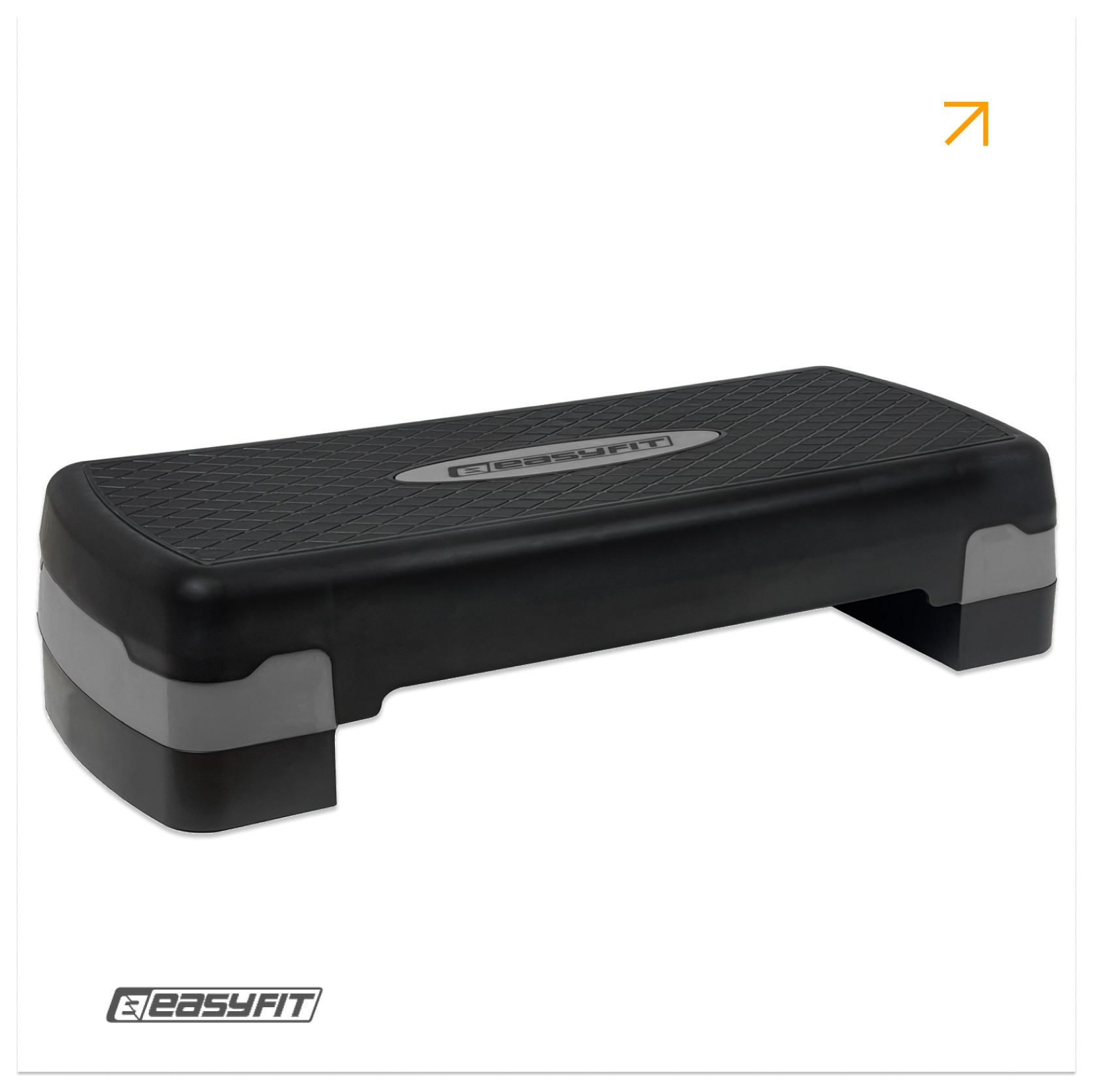 Степь-платформа EasyFit Step-B 2-ступенчатая серая EFIT_EF-0540-GY