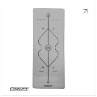 Килимок для йоги професійний EasyFit Pro каучук 5 мм Сірий