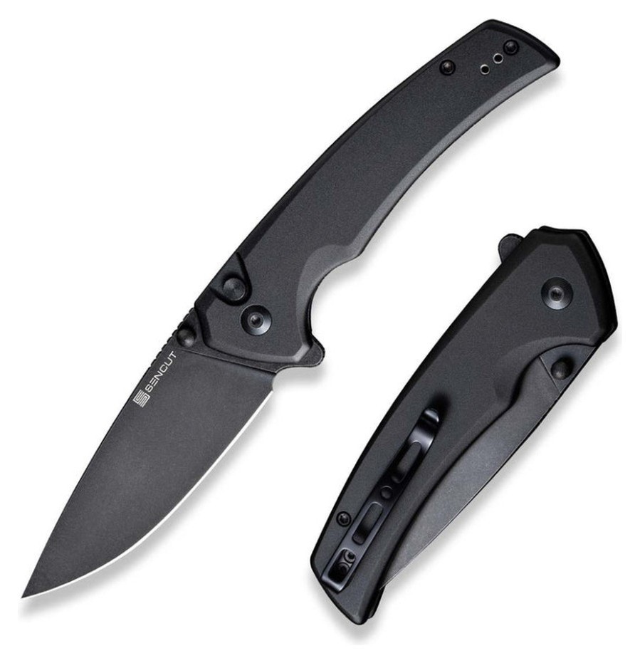 Ніж складаний туристичний Sencut Serene, (8.8 см) D2 / Aluminum чорний FNR_S21022B-1