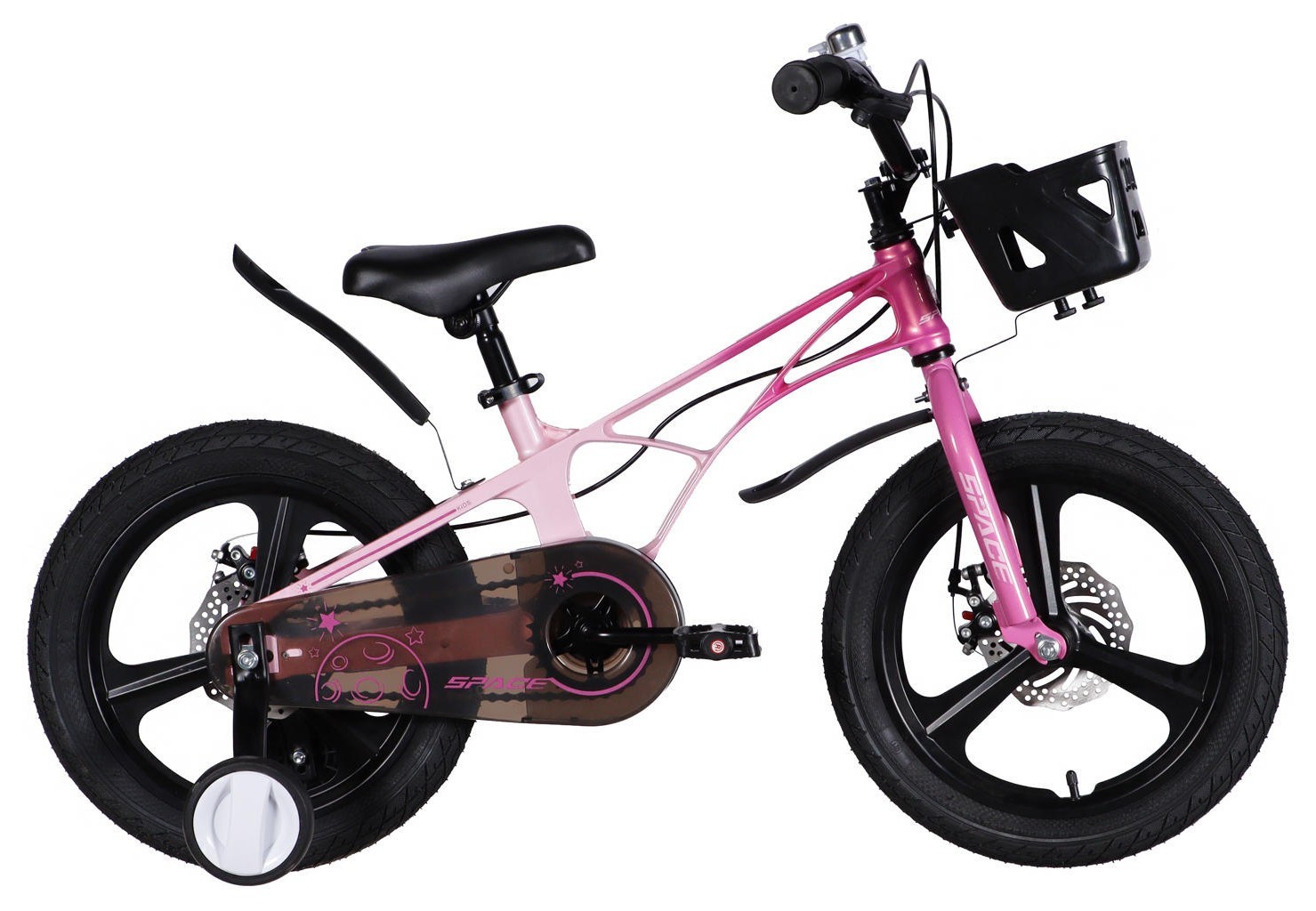 Велосипед MG 16" SPACE KID ANDROMEDA DD рама-9" розово-малиновый 2026 OPS-SK-16-035
