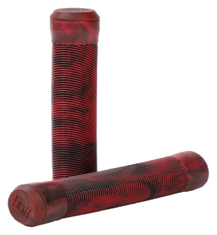 Грипсы Fiend Flangeless Team красные с разводами VELD_GR-201RED