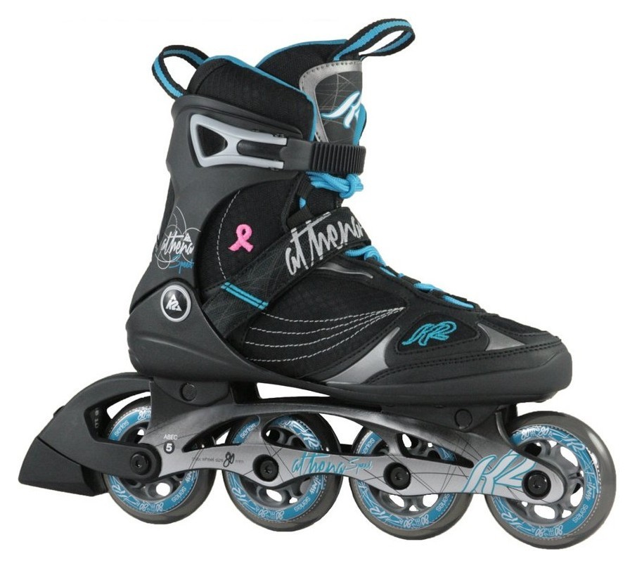 Роликові коньки для дорослих K2 ATHENA SPEED W 40.5 (9.5US) 265мм Black/light blue (3040800) V RCH_22722