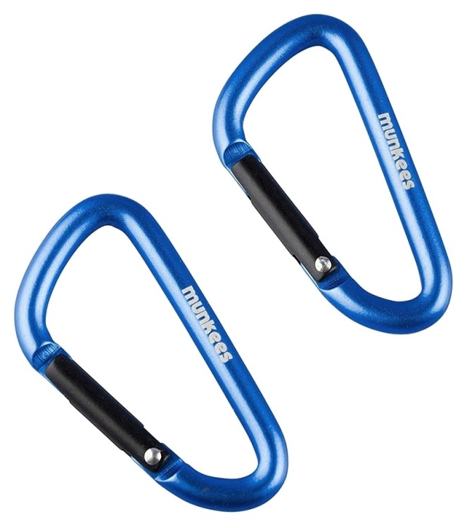 Munkees 3205 карабин D 5 mm x 50 mm (пара) dark blue 3205-DB