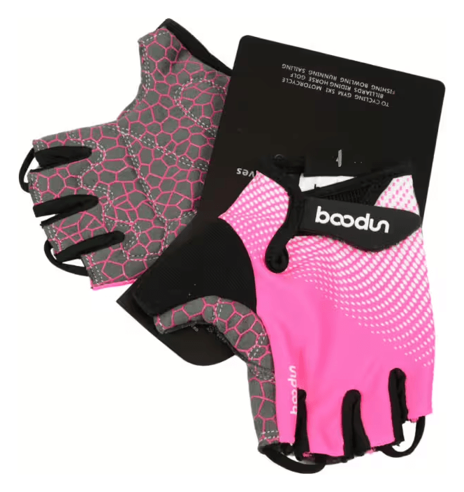 Рукавички велосипедні BEcool BC-1096 рожевий S AM (брендоване пакування) ROU_1457095