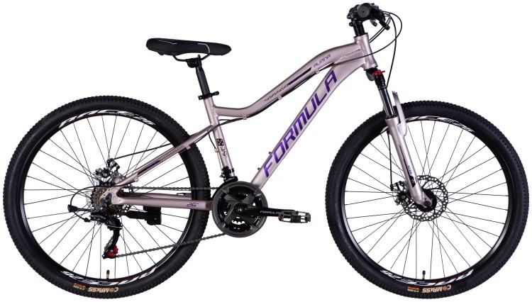 Велосипед AL 26" Formula ALPINA DD FR рама-15" серебристо-фиолетовый 2025 OPS-FR-26-768
