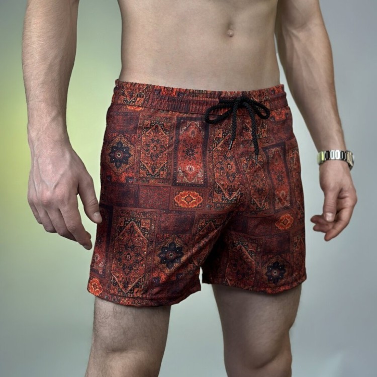 Принтованные мужские шорты для плавания Pobedov Pool day Kovrу POB_00000006084