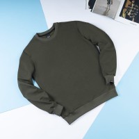 Світшот чоловічий однотонний хакі Pobedov 001