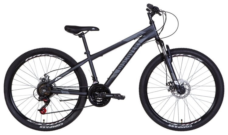 Велосипед 26" Discovery RIDER AM DD 2022 (графітовий (м)) OPS-DIS-26-522