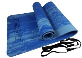 Килимок для йоги та фітнеса EasyFit s-EVA Mat 8 мм Синій