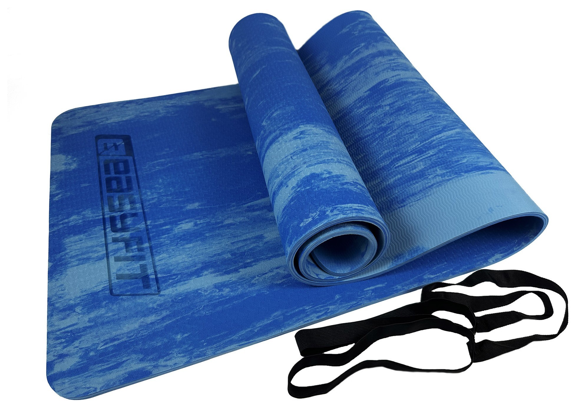 Килимок для йоги та фітнеса EasyFit s-EVA Mat 8 мм Синій EFIT_EF-1911-Bl