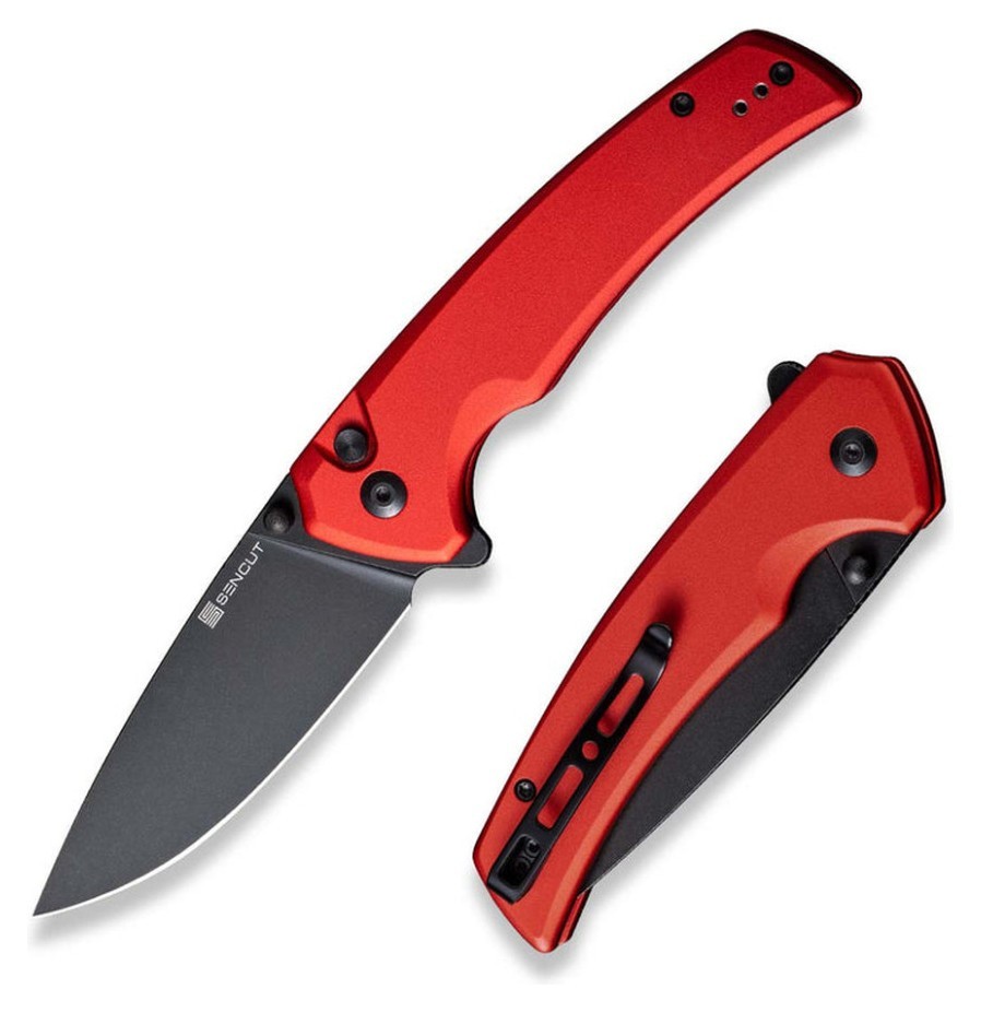 Ніж складаний туристичний Sencut Serene, (8.8 см) D2 / Aluminum червоний FNR_S21022B-2
