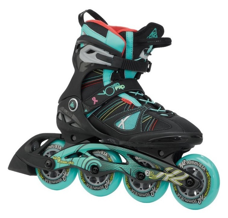 Роликові коньки для дорослих K2 VO2 90 PRO W 39 (8.0US) 250мм Black/light blue (3050104) RCH_22628