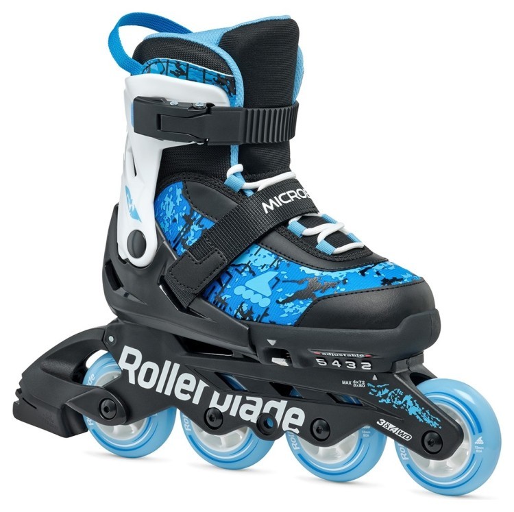 Ролики Rollerblade Microblade SL black-sky blue 86B0751540-NF02-33-36.5