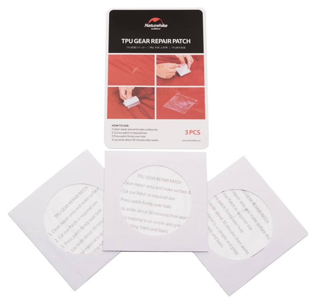 Набір латок Naturehike NH GR patch NH19PJ086, 3 шт 7*7см, прозорі FNR_6927595741078