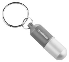 Munkees 3625 брелок Waterproof Capsule Small grey
