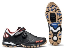 Туфлі велосипедні Northwave SPIDER PLUS 2 M 45 (12.0US) Black/off white/orange (80153008)
