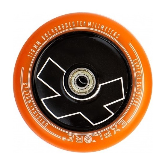 Колесо для трюкового самоката Explore 110 литой пластик abec -9 Оранжевый 1802521