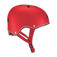 Шлем защитный детский Globber, Красный с фонариком