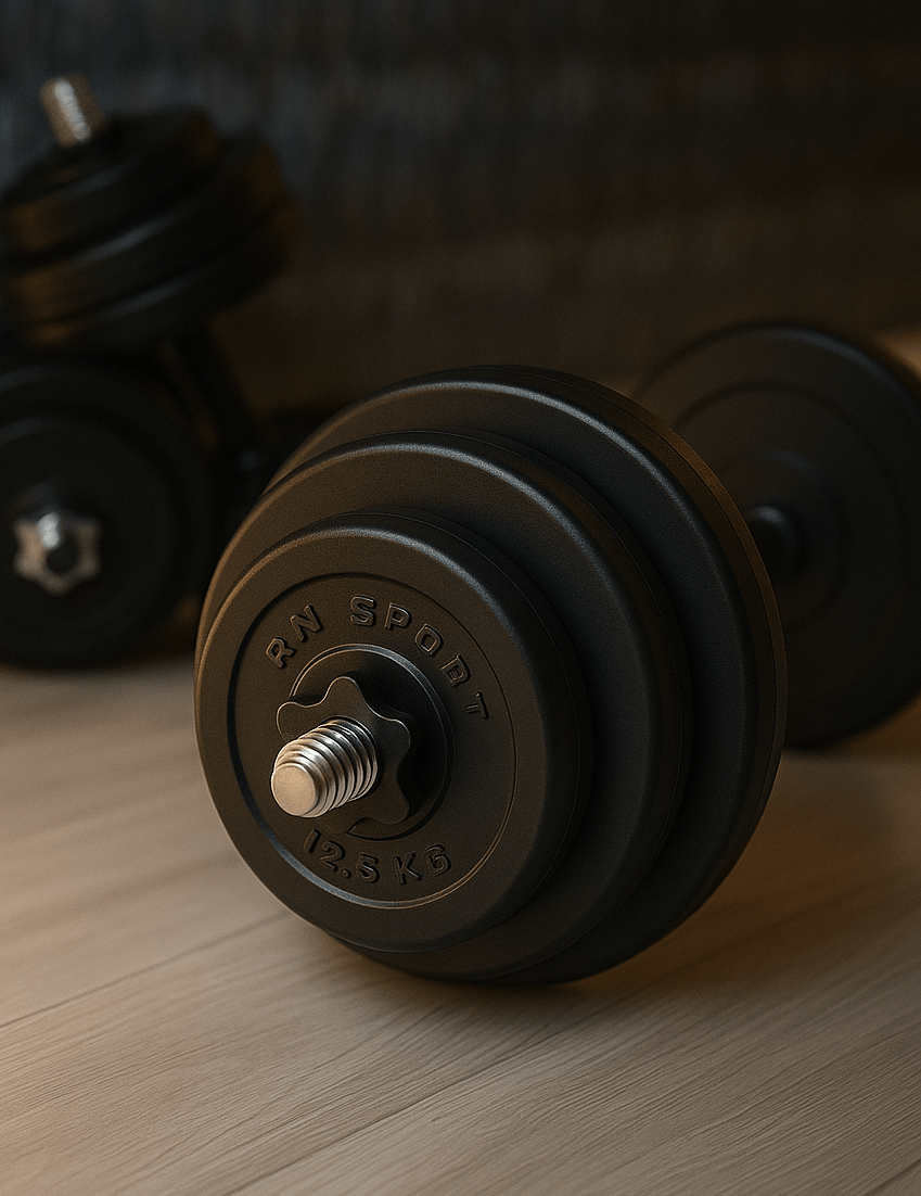 Наборные гантели Prof sport 2х18 кг с защитным покрытием. 10 лет гарантии RNS_profS-18