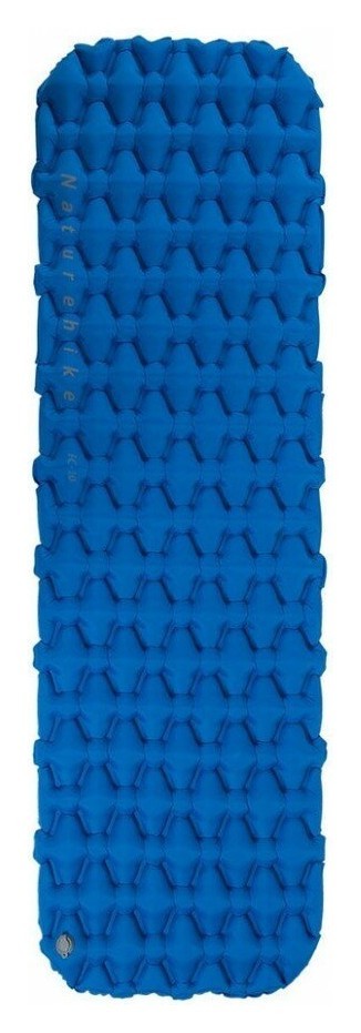 Матрац туристичний надувний одномісний Naturehike FC-10 NH19Z032-P 195x59x6.5 см, блакитний для кемпінгу FNR_6927595734261
