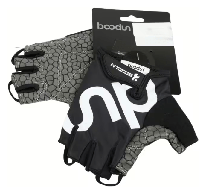 Рукавички велосипедні BEcool 2140018 чорний з білим AM (брендоване пакування) ROU_2723955