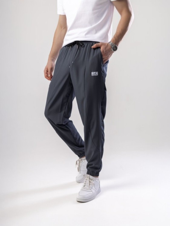 Чоловічі повсякденні джогери. Темно-сірі джогери літні з кишенями Pobedov Savaya POB_00000008706