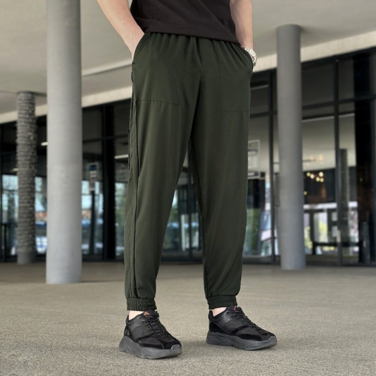 Легкі хакі джогери із софту чоловічі весна/літо Pobedov Weekend POB_00000006187