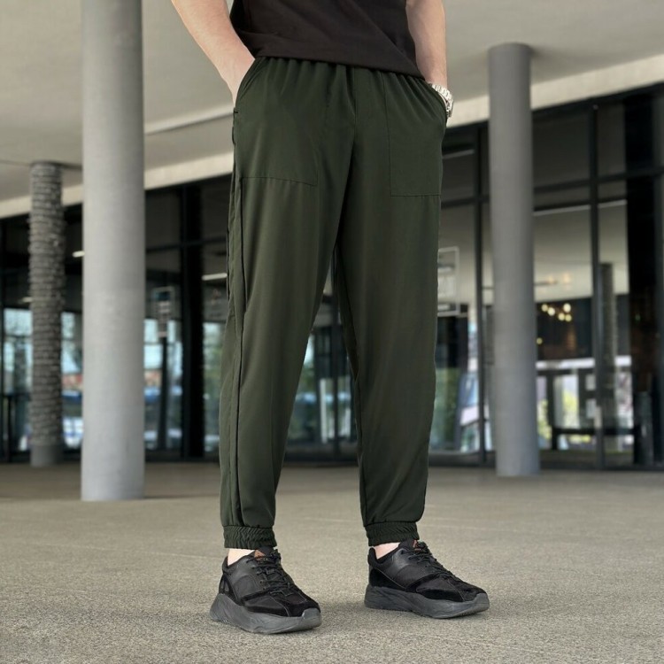 Легкі хакі джогери із софту чоловічі весна/літо Pobedov Weekend POB_00000006188