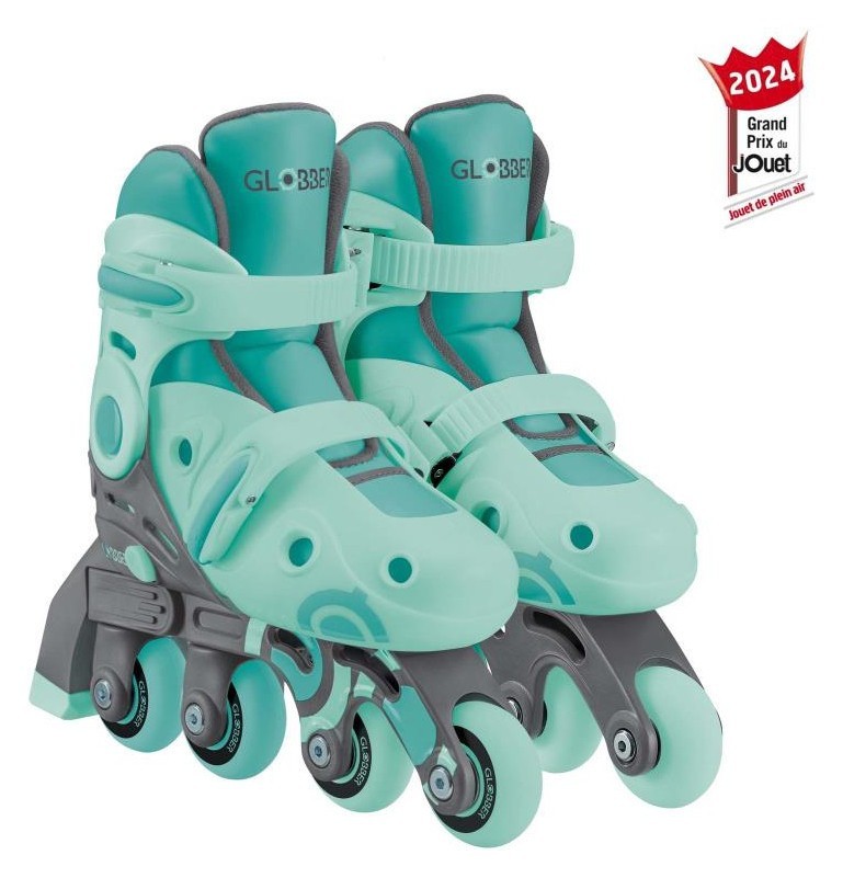 Роликовые коньки GLOBBER 2в1 мятно-зеленые р.26-29, до 20кг, 3+ DWT_780-206