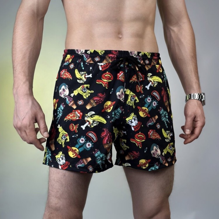 Принтовані чоловічі шорти для плавання Pobedov Pool day Chortyky POB_00000006078
