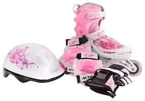 Роликові ковзани Action  Pinky (компл)/Pink