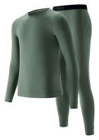 Комплект термобілизни чоловічої Naturehike NH22NY001, демісезон, розмір XXL, зелений