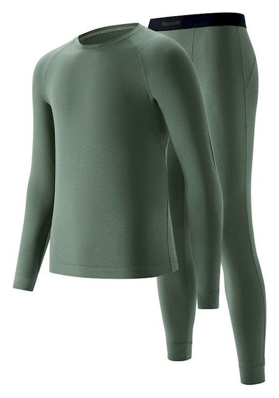 Комплект термобілизни чоловічої Naturehike NH22NY001, демісезон, розмір XXL, зелений FNR_6927595704974